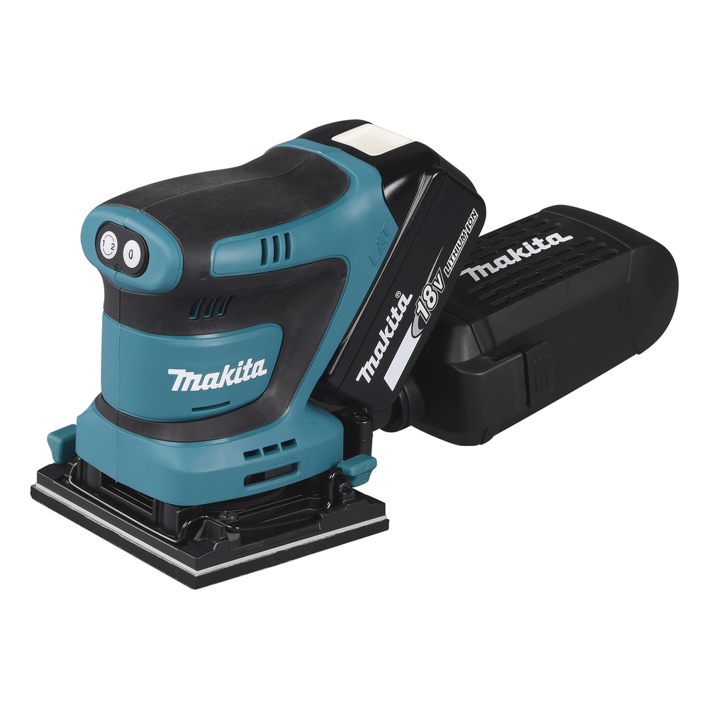 Ponceuse vibrante LXT 18 V Li-Ion 5 Ah 112 x 102 mm - MAKITA - DBO480RTJ