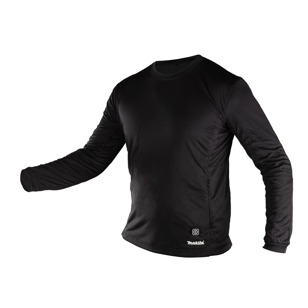 Sweat chauffant col rond noir avec support batterie LXT MAKITA - DCX200C