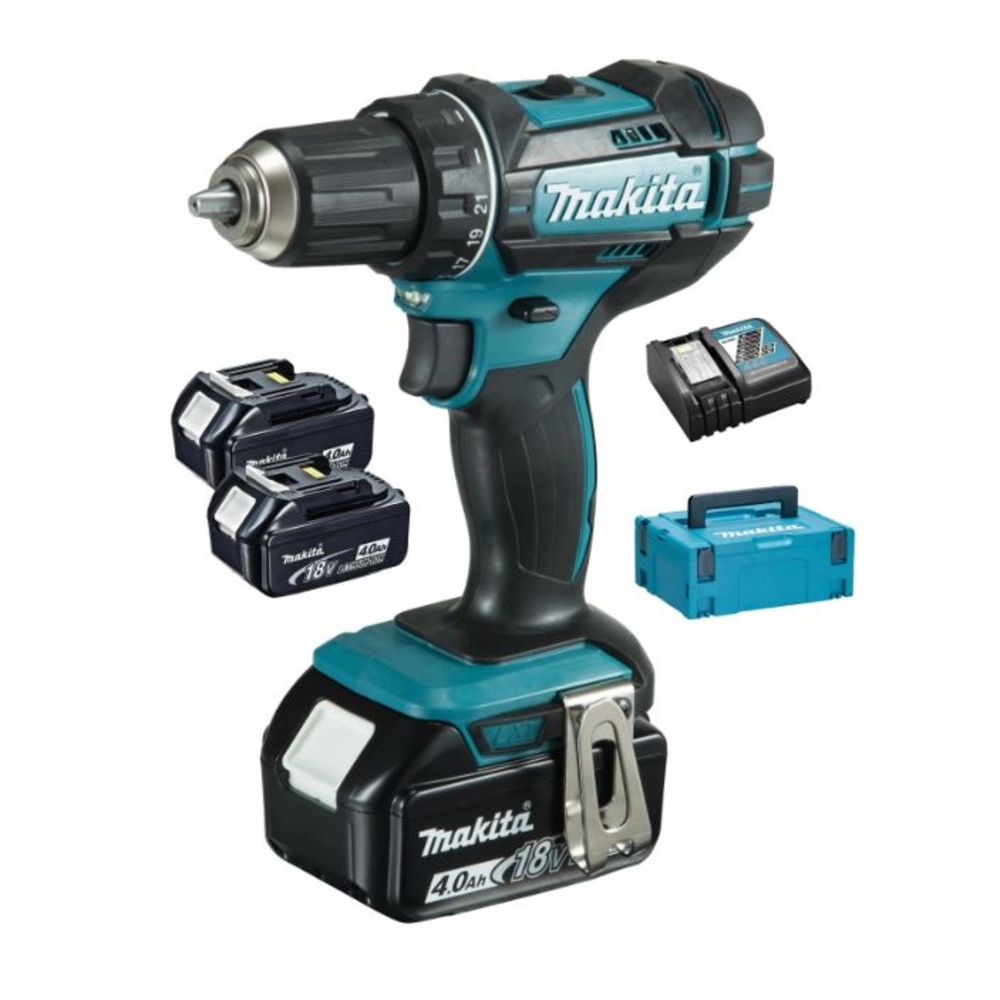 Perceuse visseuse 18V 62 Nm Makita 3 batteries 4 Ah DDF482RM3J MAKPAC DDF482RM3J