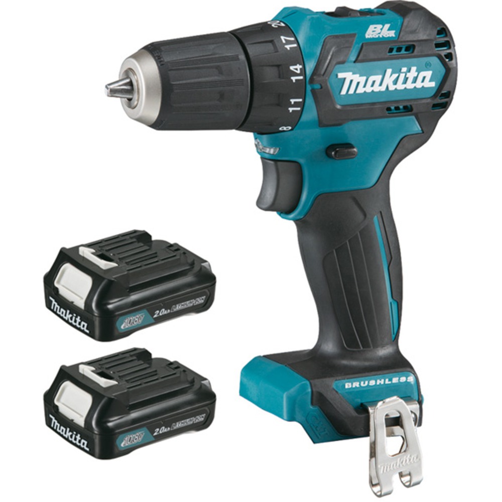 Perceuse visseuse sans fil 10.8 V 2 batteries 2 Ah 10 mm - MAKITA - DF332DSAJ