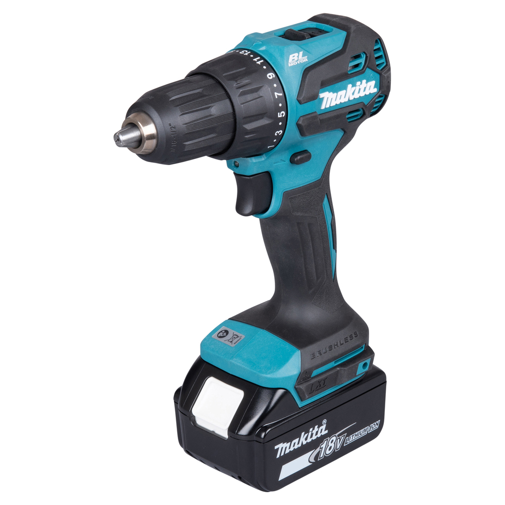 Perceuse visseuse percussion 18 V Li-Ion 3Ah D13 mm - MAKITA - DHP490SFJ
