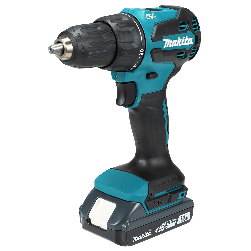 Perceuse visseuse percussion LXT 18 V Li-Ion 2Ah D13 mm - MAKITA - DHP490WVE