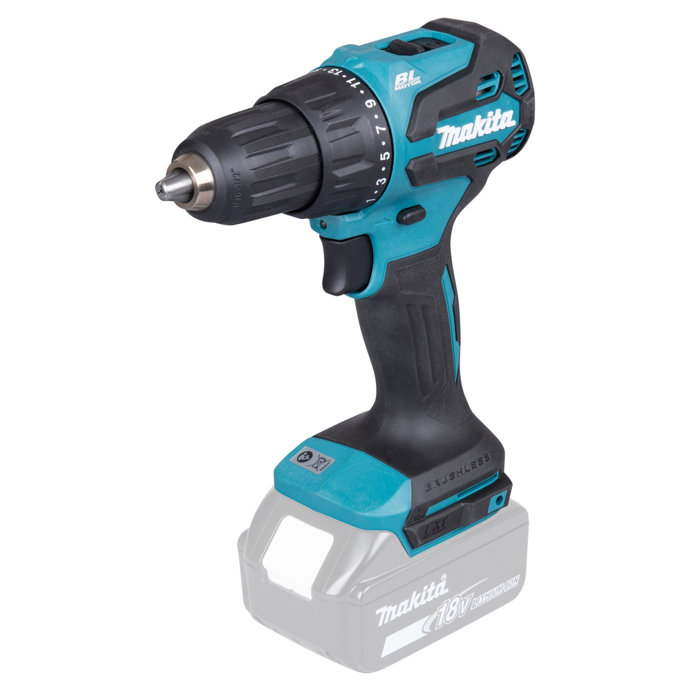Perceuse visseuse percussion 18 V Li-Ion D13 mm Produit seul - MAKITA - DHP490Z