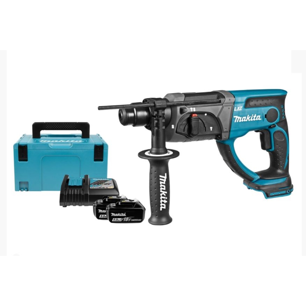 Perforateur burineur 2 J MAKITA 18V Li-ion SDS-plus avec batterie MAKPAC DHR202RTJ
