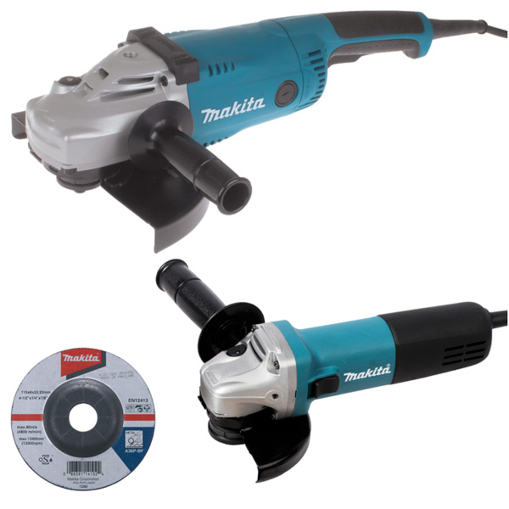 Ensemble de 2 meuleuses 9558HNRG 840W + GA9020 2200W - MAKITA - DK0053G