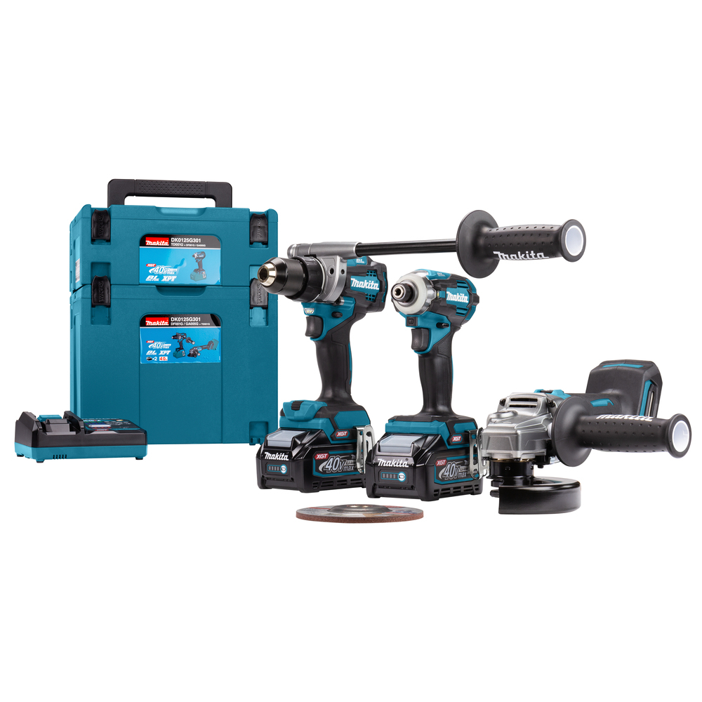 Ensemble de 3 machines 40 V max Li-Ion 4 Ah XGT DK0125G301 MAKITA - DK0125G301