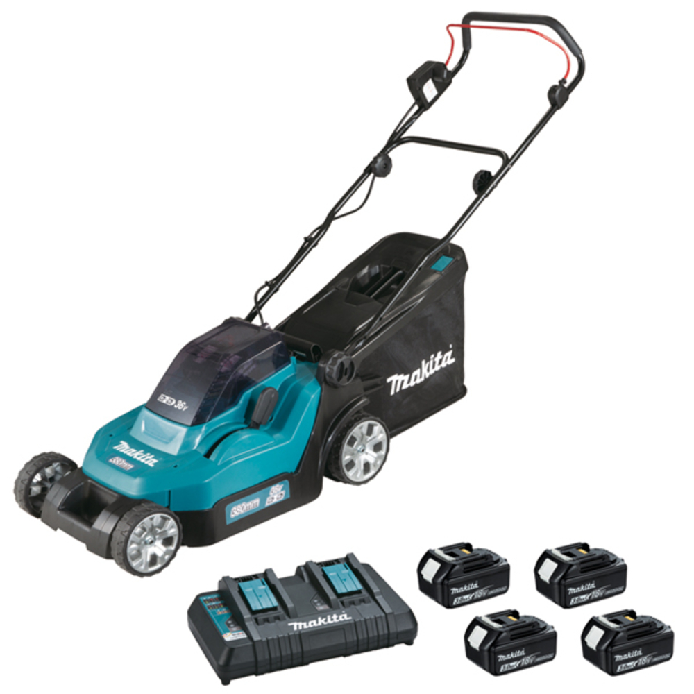 Tondeuse 36 V 2 x 18 V Li-Ion 4 batteries - MAKITA - DLM382PF4