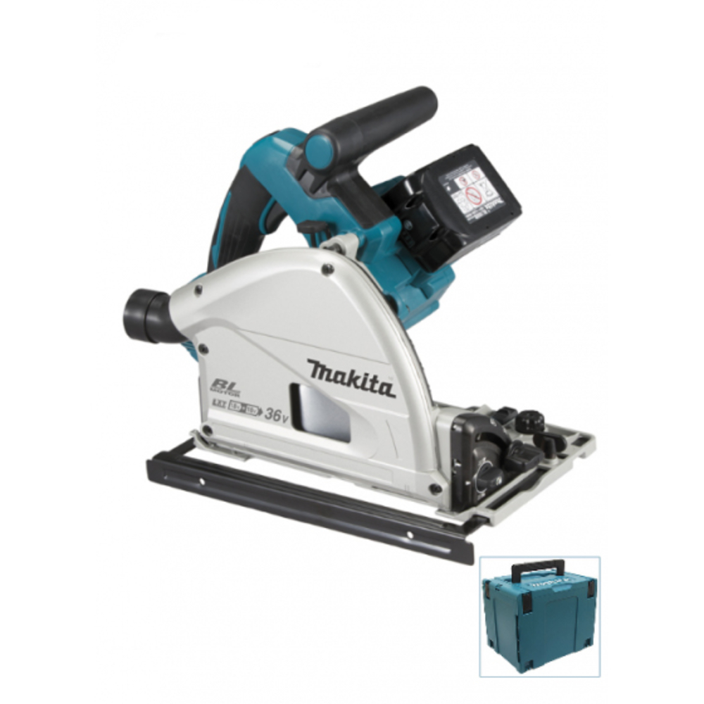 SCIE PLONGEANTE 18 V LI-ION 5 AH 165 MM+2 BATTERIES +1 CHARGEUR RAPIDE + 1 COFFRET - MAKITA - DSP600PT2J