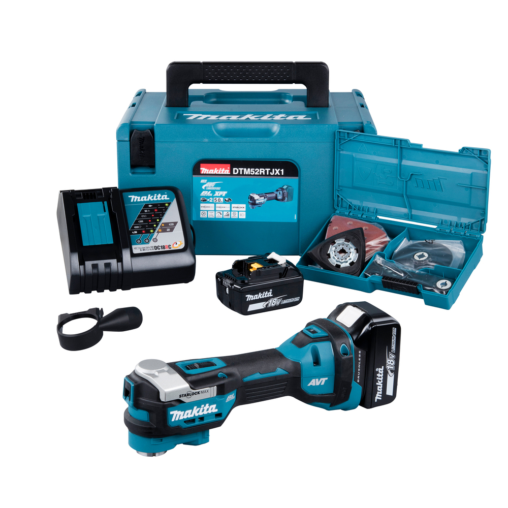 Découpeur-ponceur multifonctions LXT 18 V Li-ion - MAKITA - DTM52RTJX1