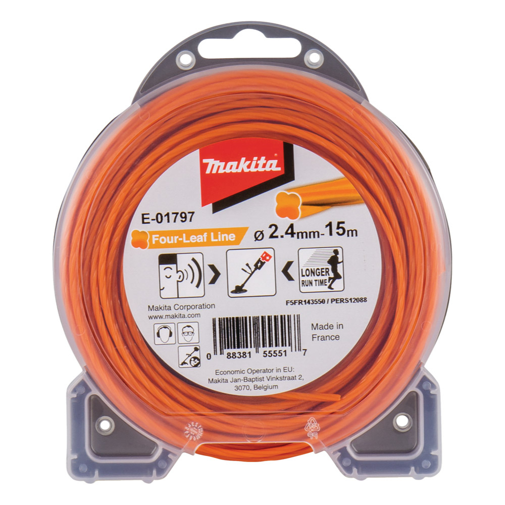 FIL NYLON TREFLE TORSADE 2.4-15M - MAKITA - E-01797