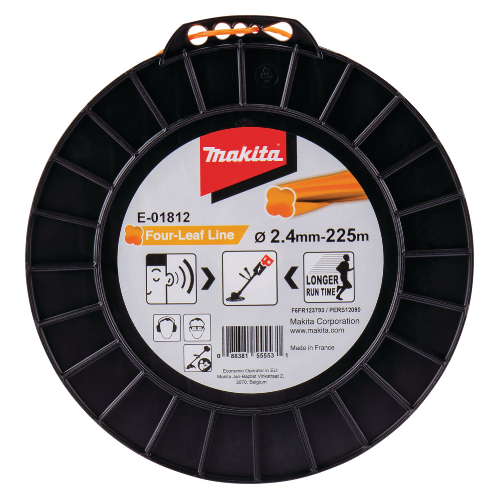 FIL NYLON TREFLE TORSADE 2.4-225M MAKITA - E01812