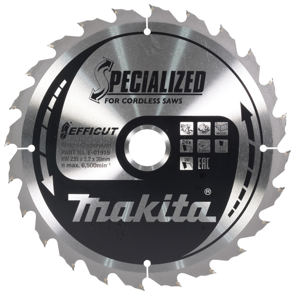 LAME CARBURE BOIS EFFICUT 235X30MM 24D - MAKITA - E-01915