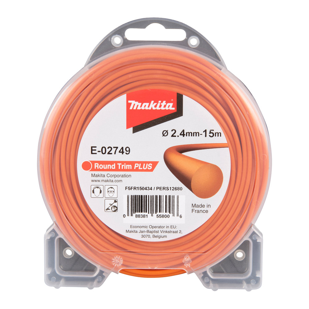 FIL ROND ROUND TRIM+ 2,4MM x 15M - MAKITA - E-02749