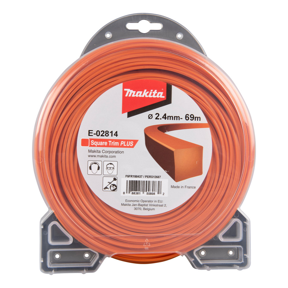 FIL CARRE SQUARE TRIM+ 2,4mm 69m - MAKITA - E-02814