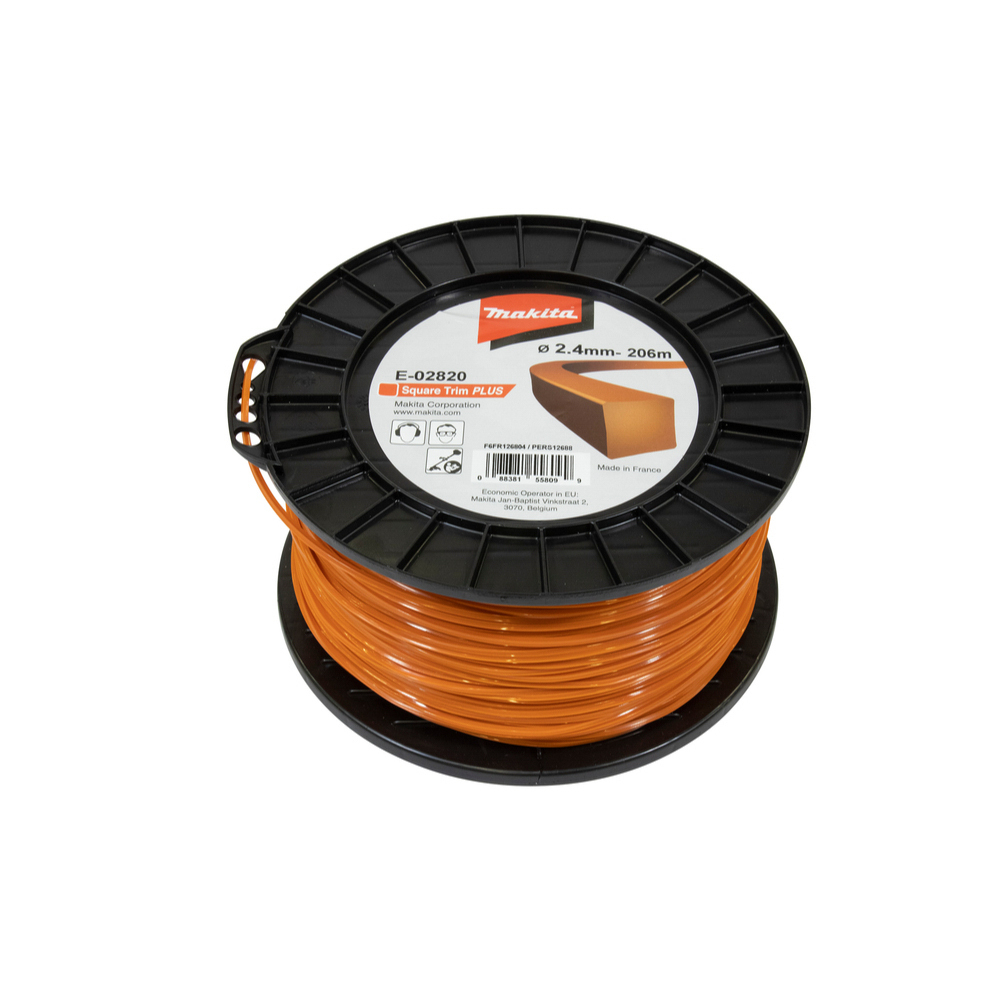 FIL CARRE SQUARE TRIM+ 2,4mm 206m - MAKITA - E-02820