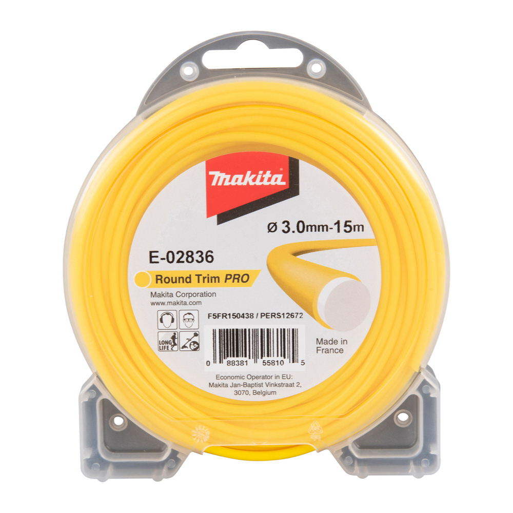 FIL ROND ROUND TRIM PRO 3MM x 15M MAKITA - E02836