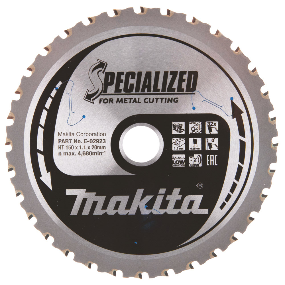 LAME CARBURE METAL SPE MET+BATT 150X20MM 32D - MAKITA - E-02923