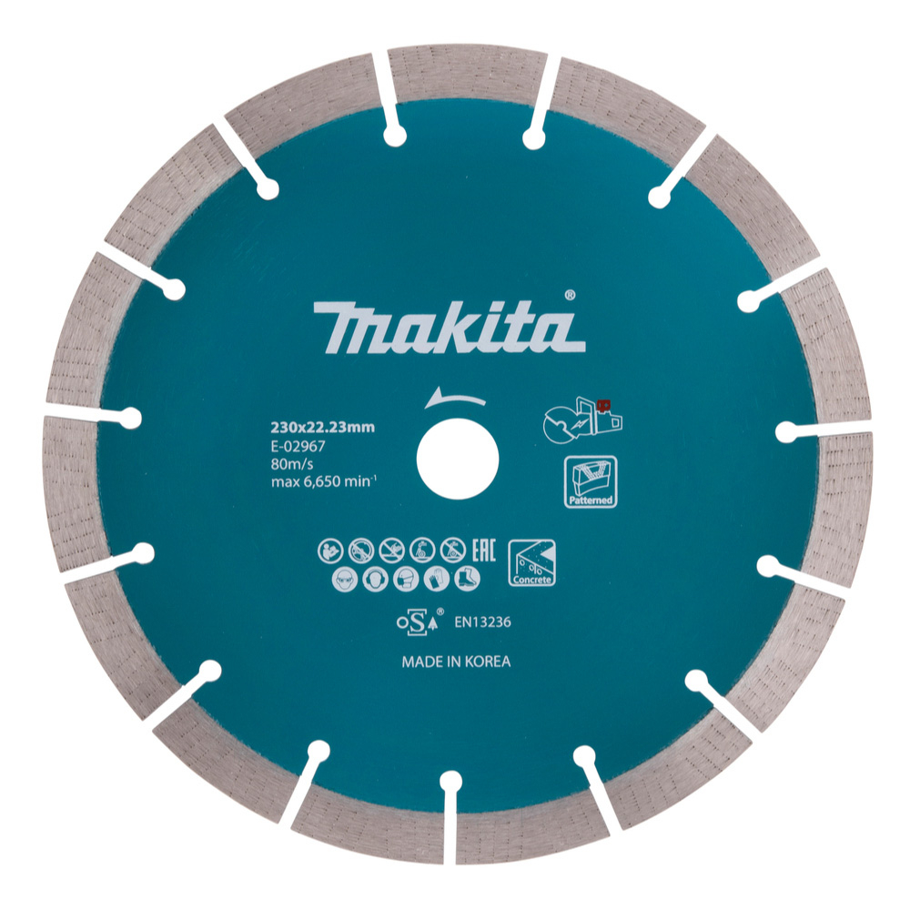 DISQUE DIAMANT 230MM SPECIAL BATTERIE MAKITA - E02967