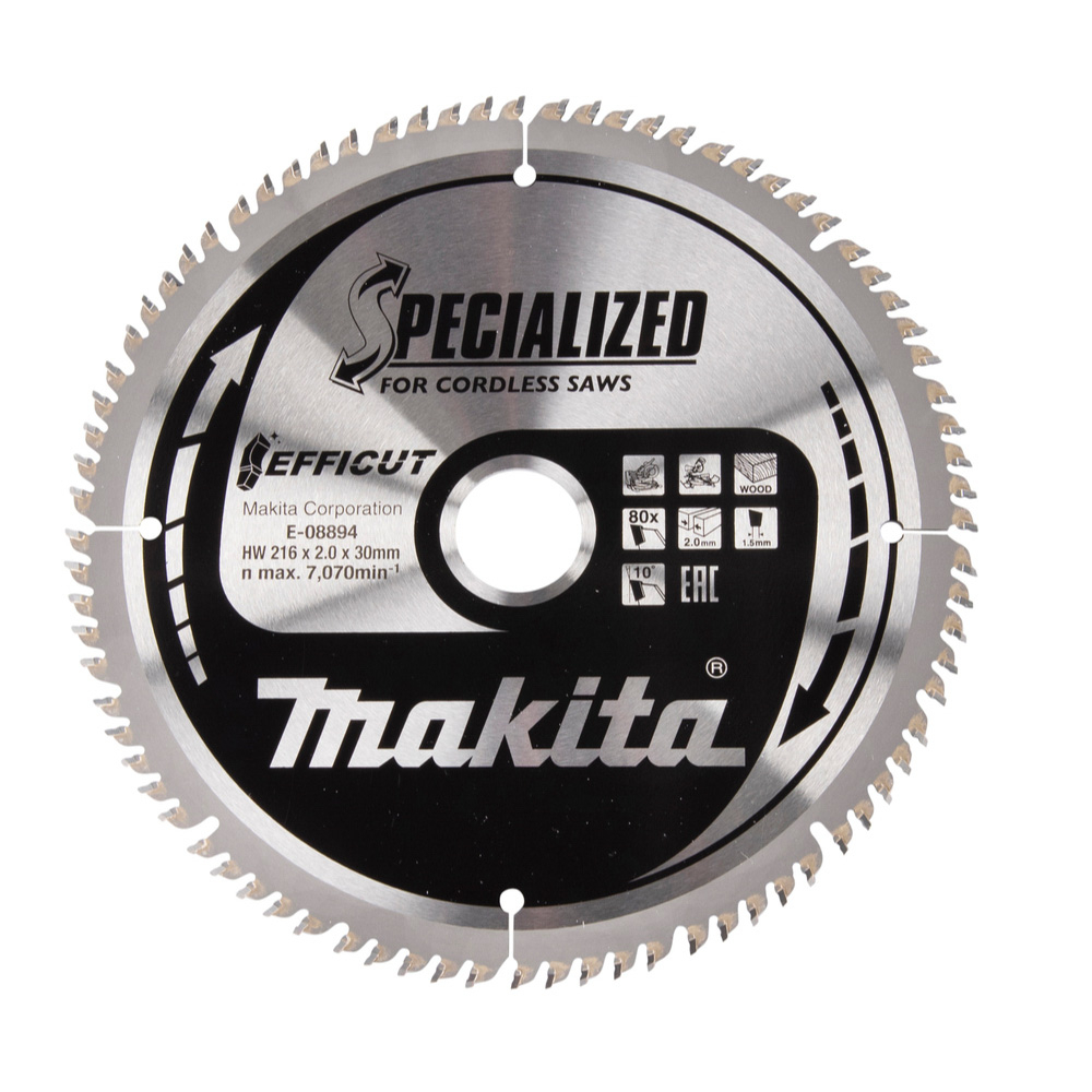 LAME CARBURE EFFICUT BOIS 216x30x80D - MAKITA - E-08894