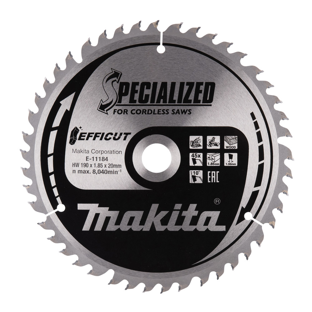 LAME EFFICUT BOIS 190x20MM 45D - MAKITA - E-11184