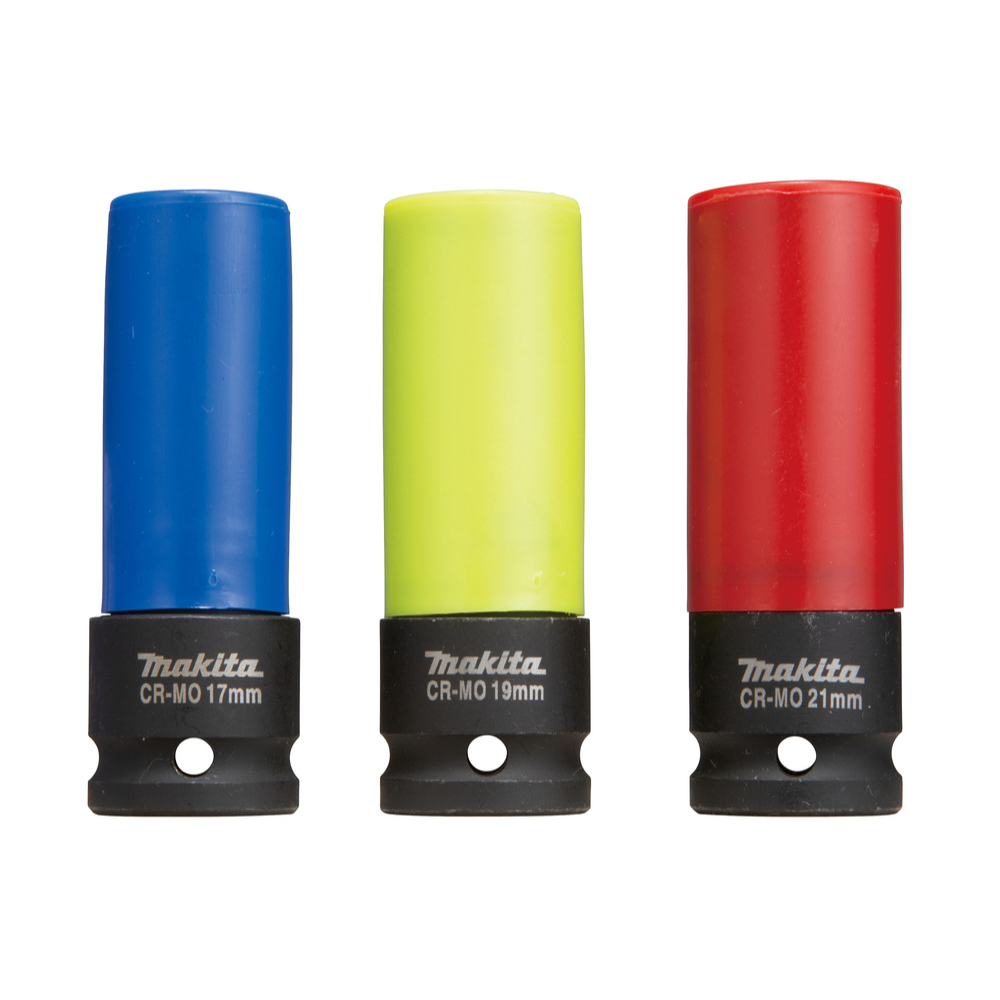 COFFRET 3 DOUILLES LONGUES MAKITA - E12354