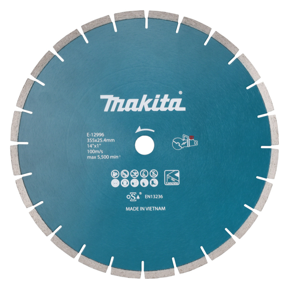 DISQUE DIAMANT BETON MAKITA Ø 355MM SPECIAL DECOUPEUSE BATTERIE - E-12996