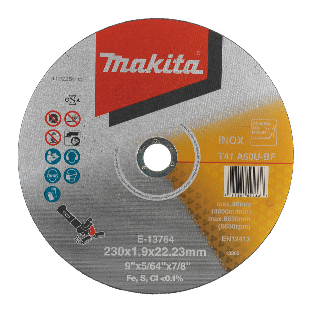 DISQUE À TRONÇONNER FIN 230X1,6X22,23MM MAKITA - E13764