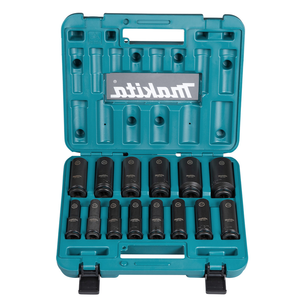COFFRET 14 DOUILLES 1/2'' - MAKITA - E-16586
