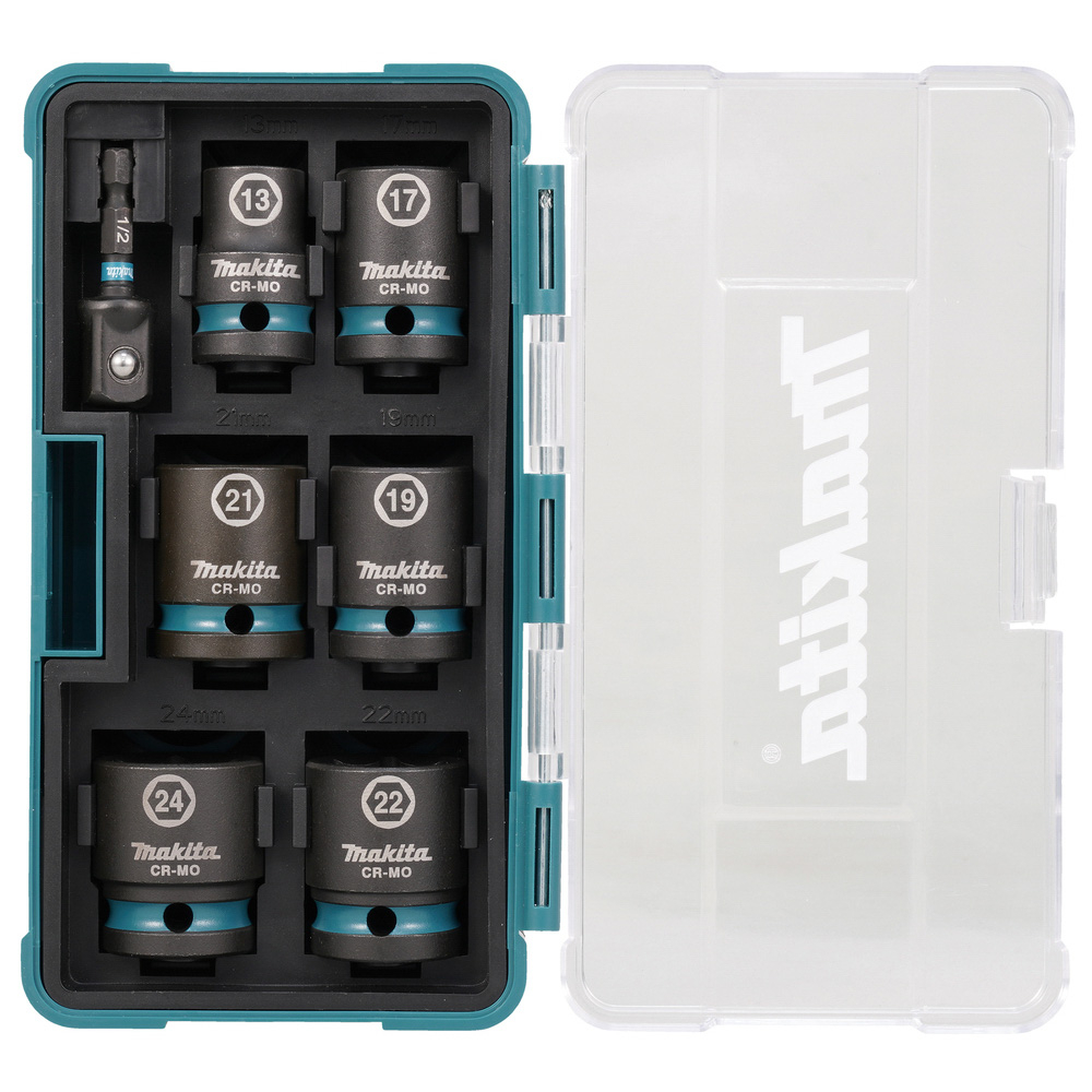 COFFRET 7 DOUILLES 1/2'' - MAKITA - E-16592