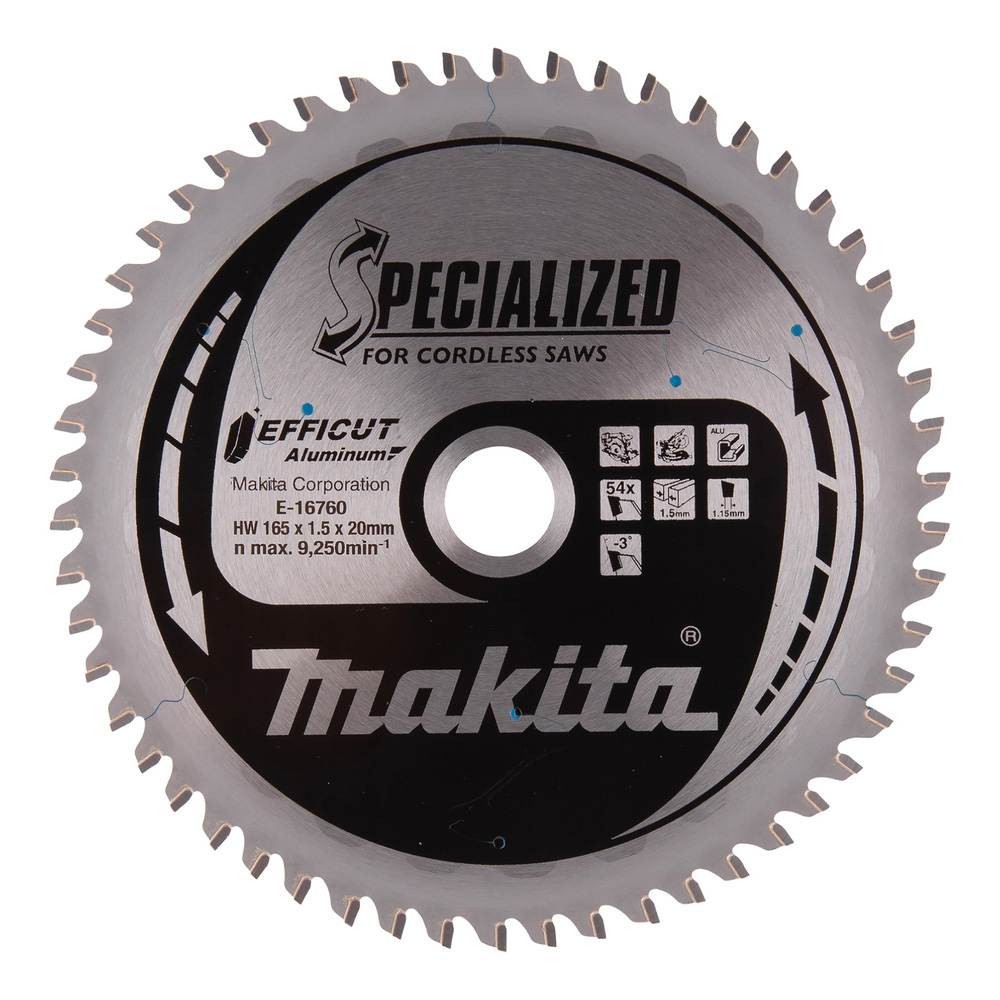 LAME CARB ALU EFFICUT 165X20MM 64D - MAKITA - E-16760