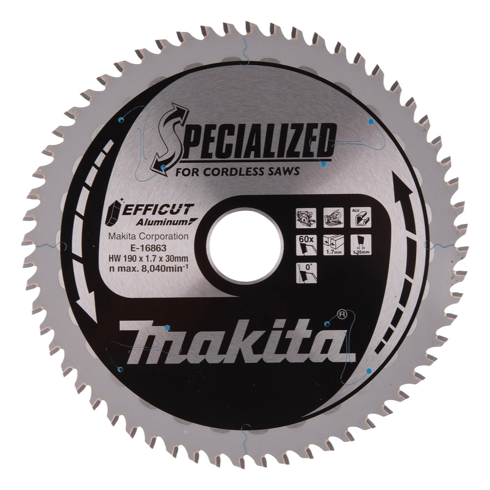 LAME CARB ALU EFFICUT 190X30MM 60D - MAKITA - E-16863