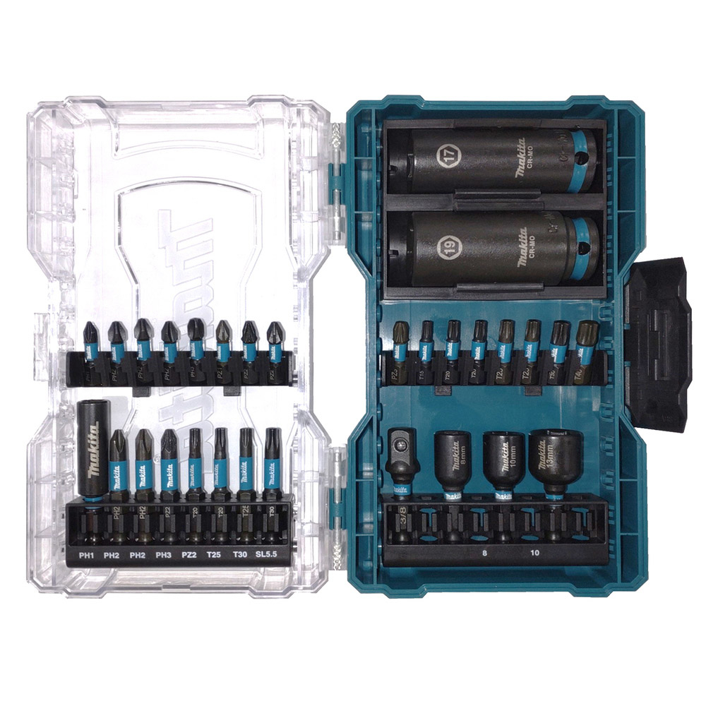 COFFRET CLEAR CASE IMPACT BLACK 30 PCS - MAKITA - E-22903