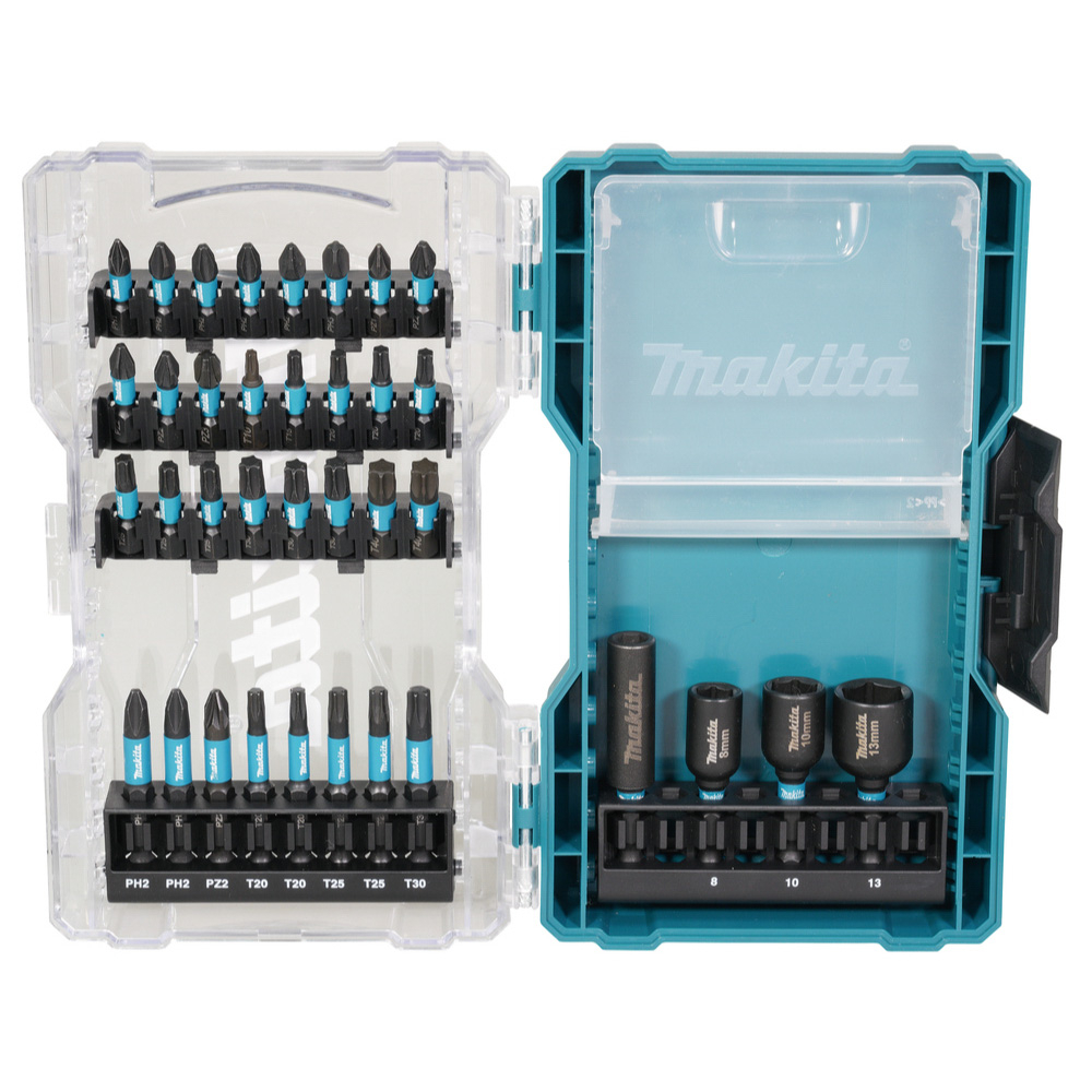 COFFRET CLEAR CASE IMPACT BLACK 36 PCS - MAKITA - E-22925