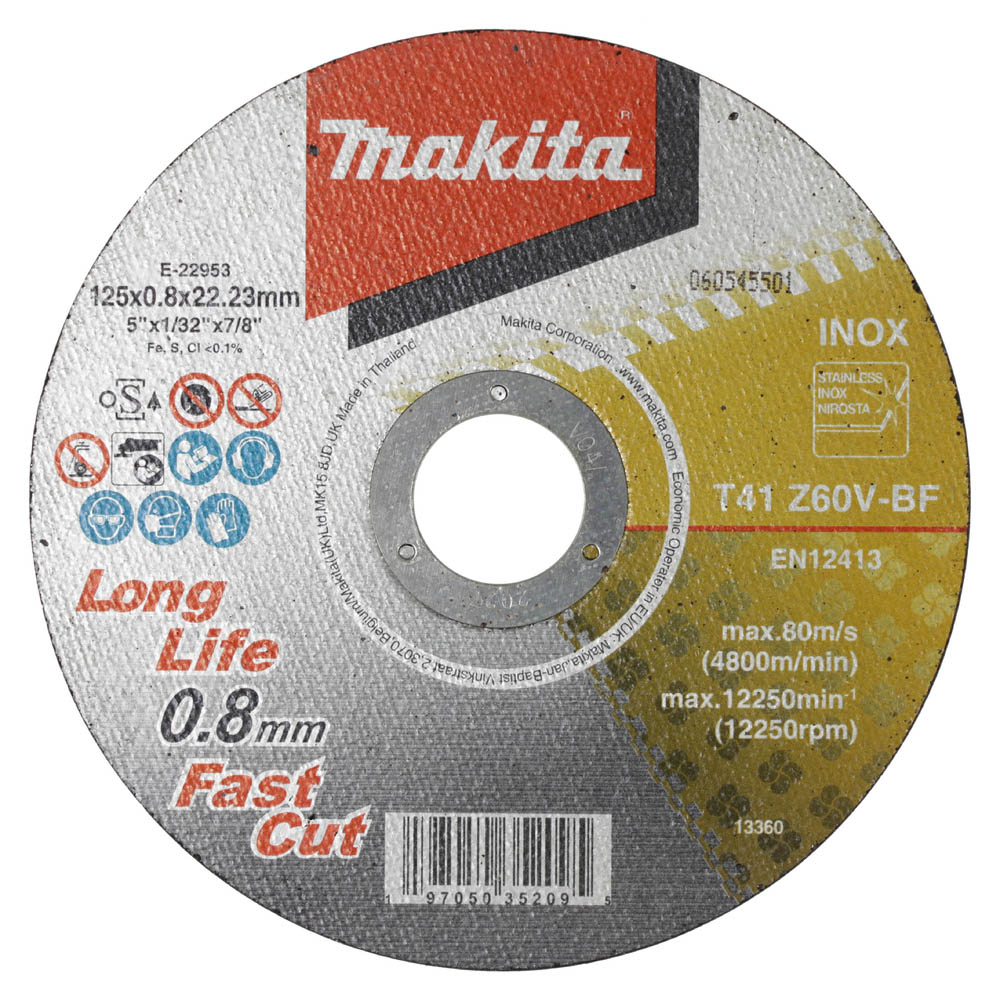 DISQUE A TRONCONNER METAL 125X0,8X22,23MM Z60V - MAKITA - E-22953