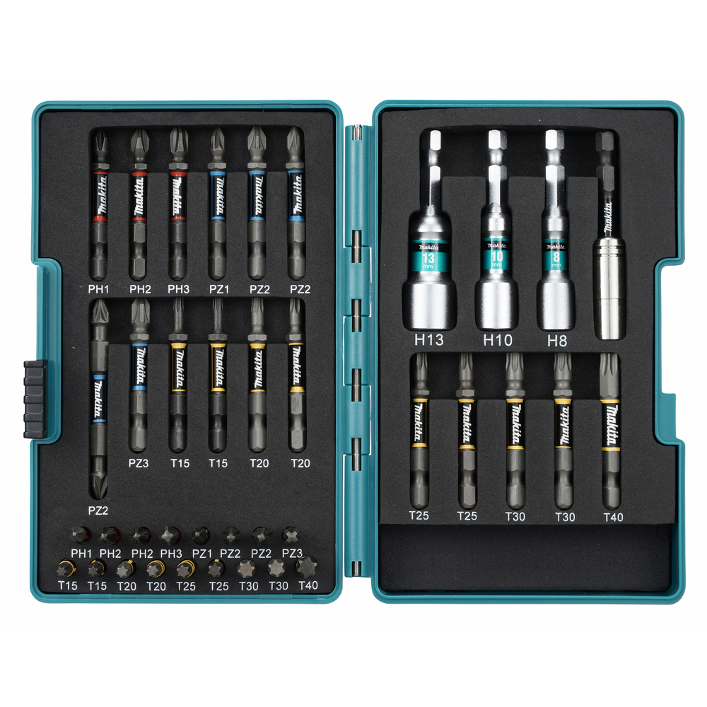 Coffret IMPACT PREMIER 38 accessoires - MAKITA - E-26179