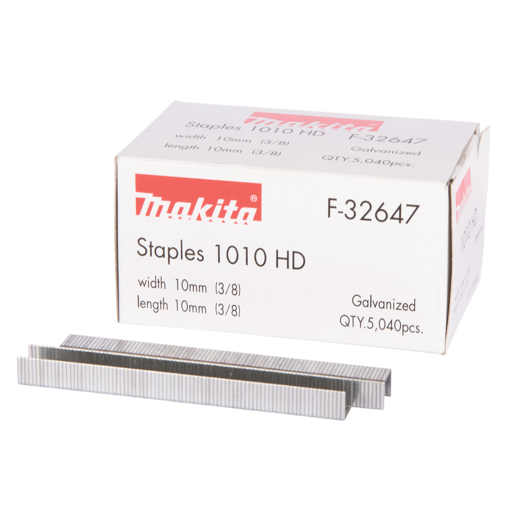 AGRAFES 10X10,6MM TIGE 0,5X1,25MM 2500 PCS - MAKITA - F-32647