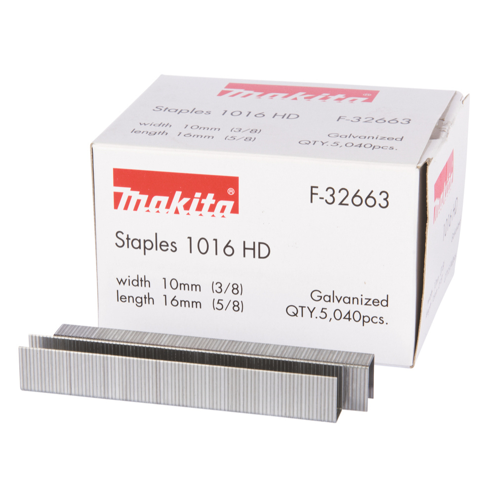 AGRAFES 16X10,6MM TIGE 0,5X1,25MM 5040 PCS - MAKITA - F-32663