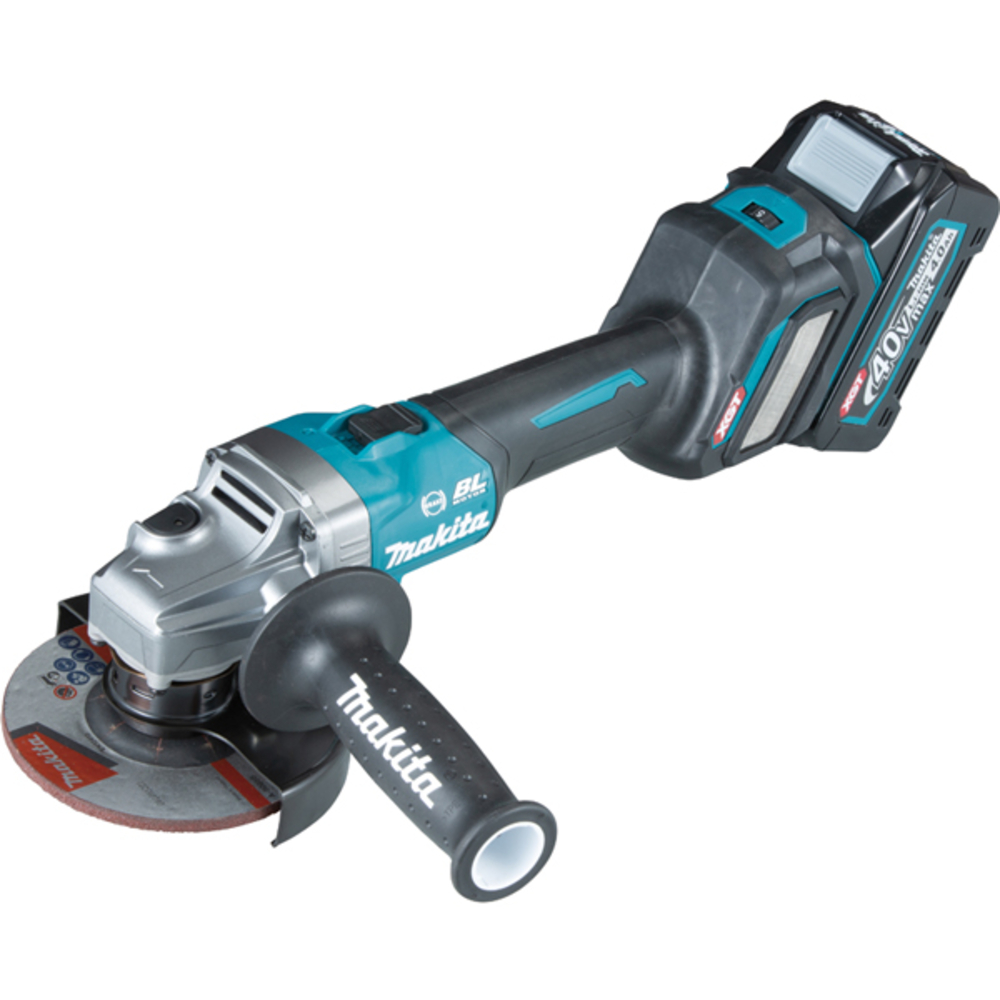 Meuleuse D125 mm 40 V max Li-Ion 4 Ah - MAKITA - GA023GM201