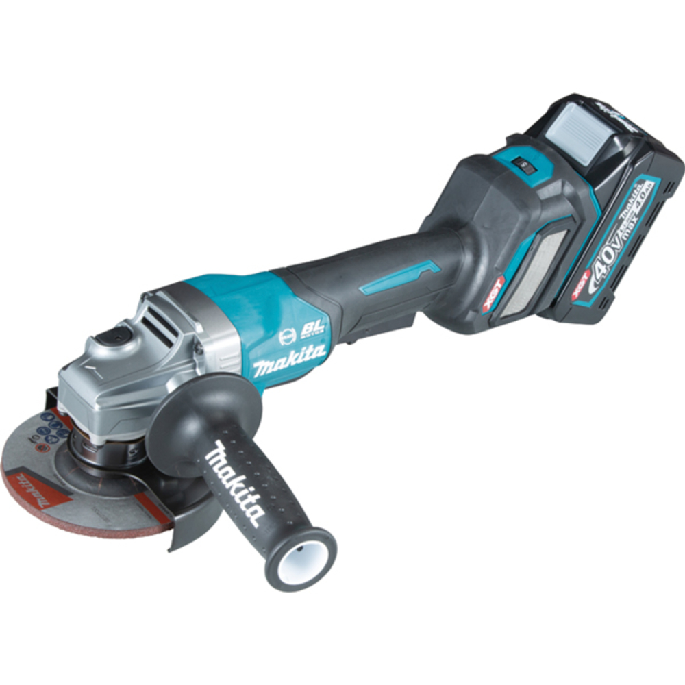 Meuleuse D125 mm 40 V max Li-Ion 4 Ah - MAKITA - GA029GM201