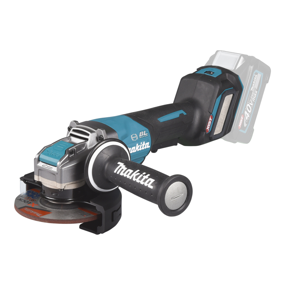 Meuleuse MAKITA 125 mm XGT 40V avec poignée à interrupteur de sécurité (produit seul) - GA044GZ03