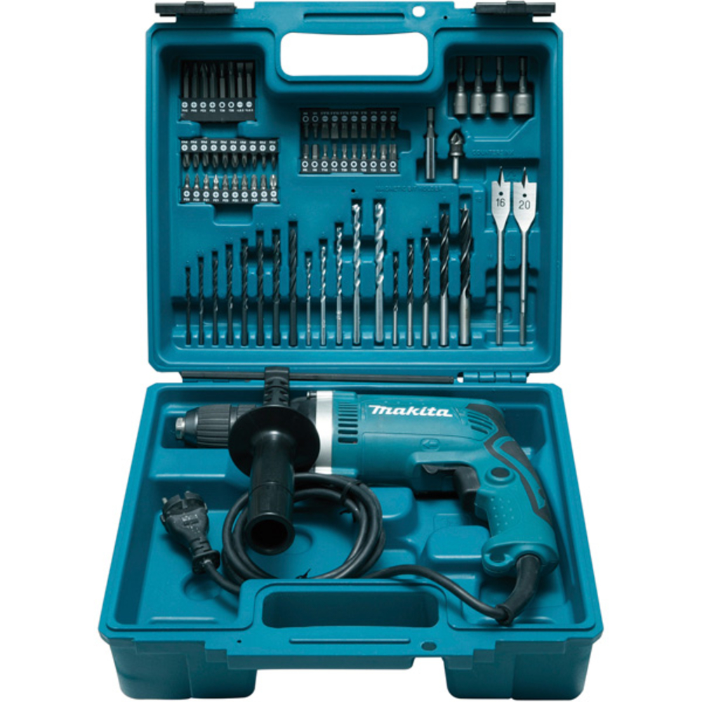 Perceuse à percussion filaire 710 W 13 mm - MAKITA - HP1631KX3