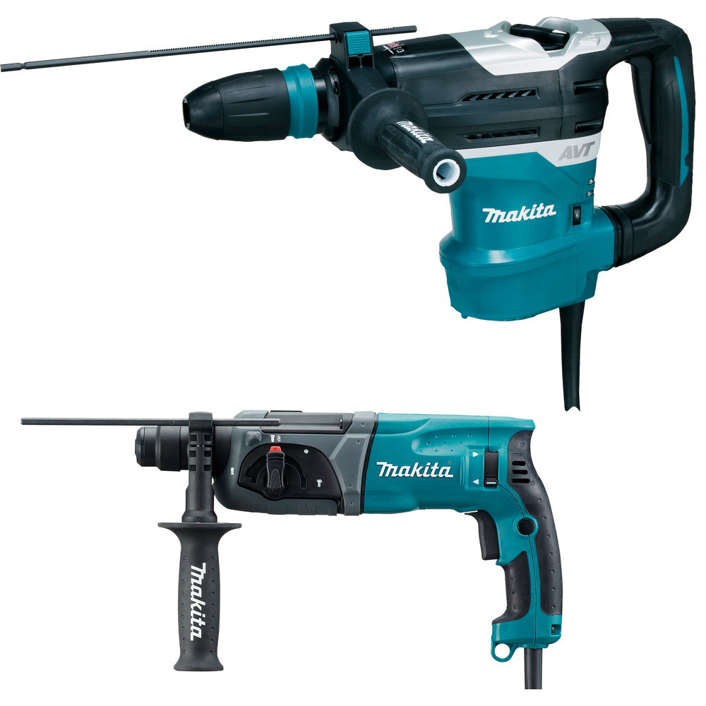 Pack MAKITA perfo burineur HR4013C SDS Max + HR2470 SDS Plus LOT0130