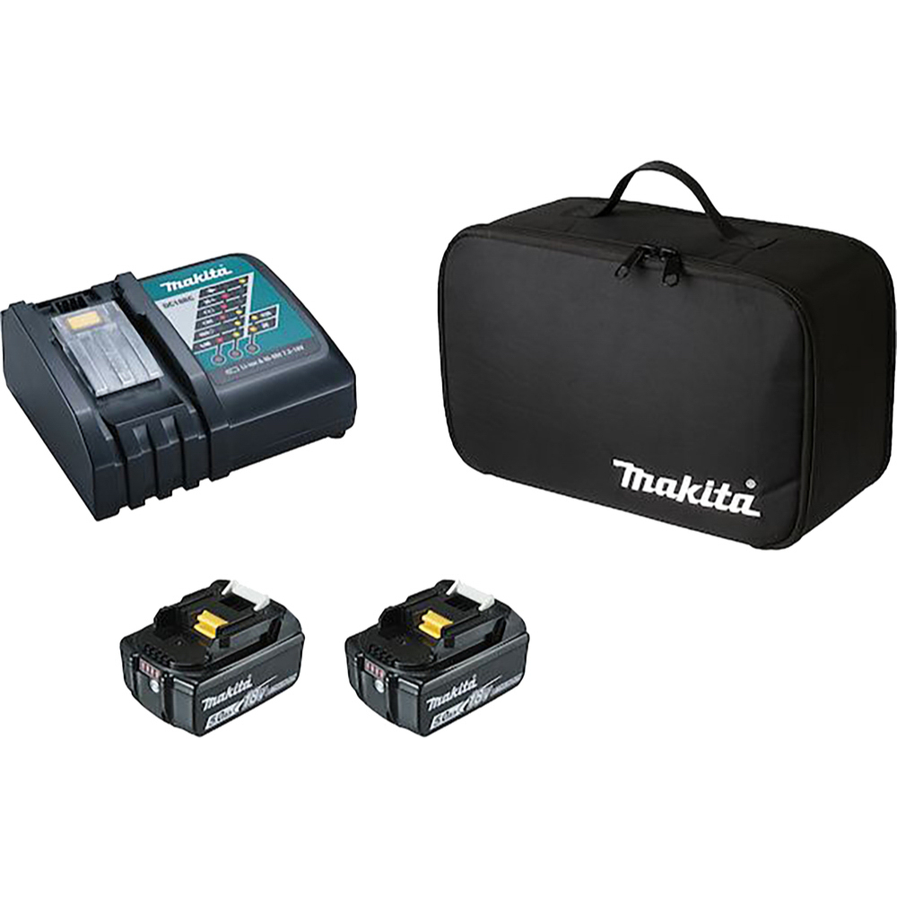 PACK ENERGIE BL1850 X2 + DC18RC + SAC OUTILLAGE MAKITA - LOT0154