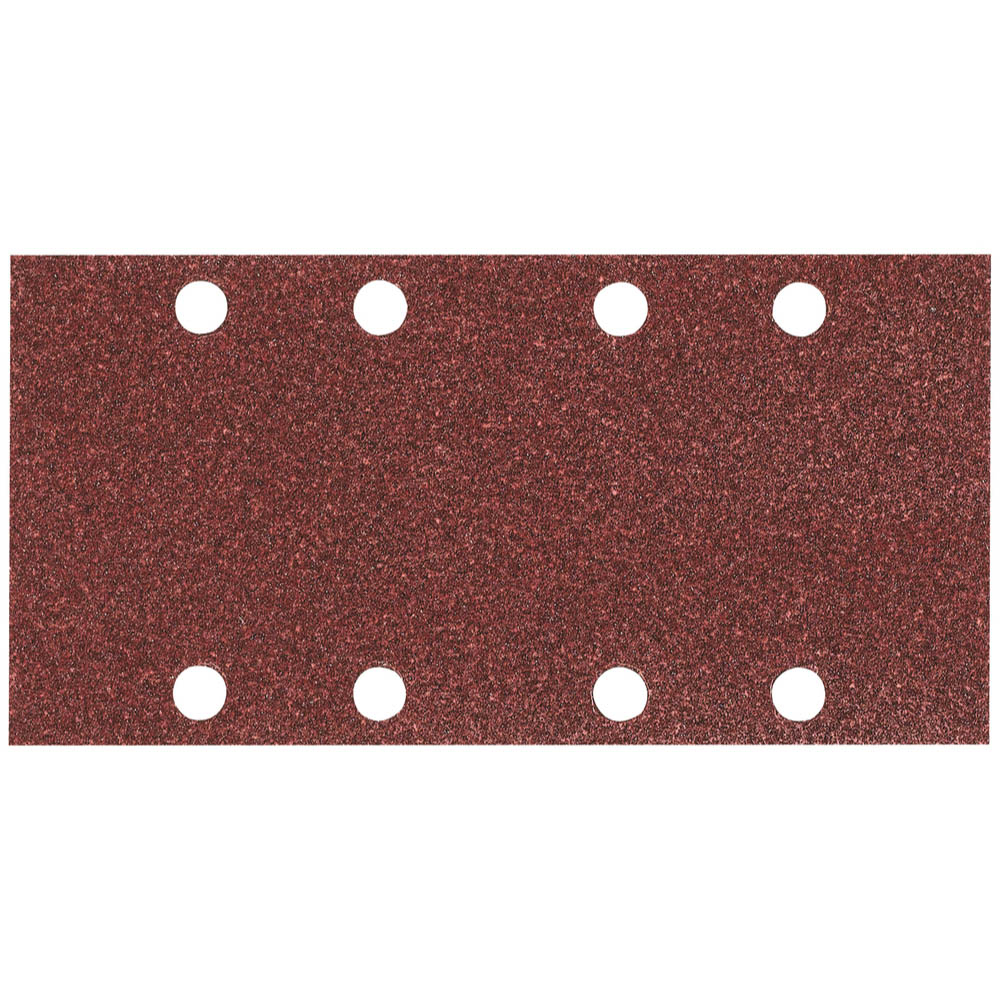 10 FEUILLES RECTANGULAIRES ABRASIVES 93X185 MM GRAIN 40 - 4 + 4 TROUS - MAKITA - P-31871