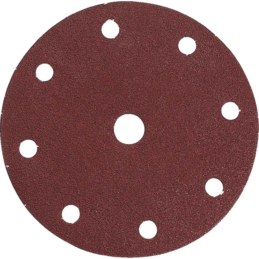 10 DISQUES ABRASIFS D150 MM GRAIN 80 AUTO-AGRIPPANT 8 + 1 TROUS- MAKITA - P-31930