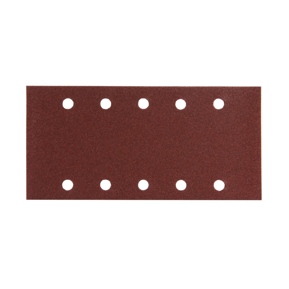 FEUILLE RECT 5+5 BOIS/MÉT 115X229MM G100 X10 - MAKITA - P-33205