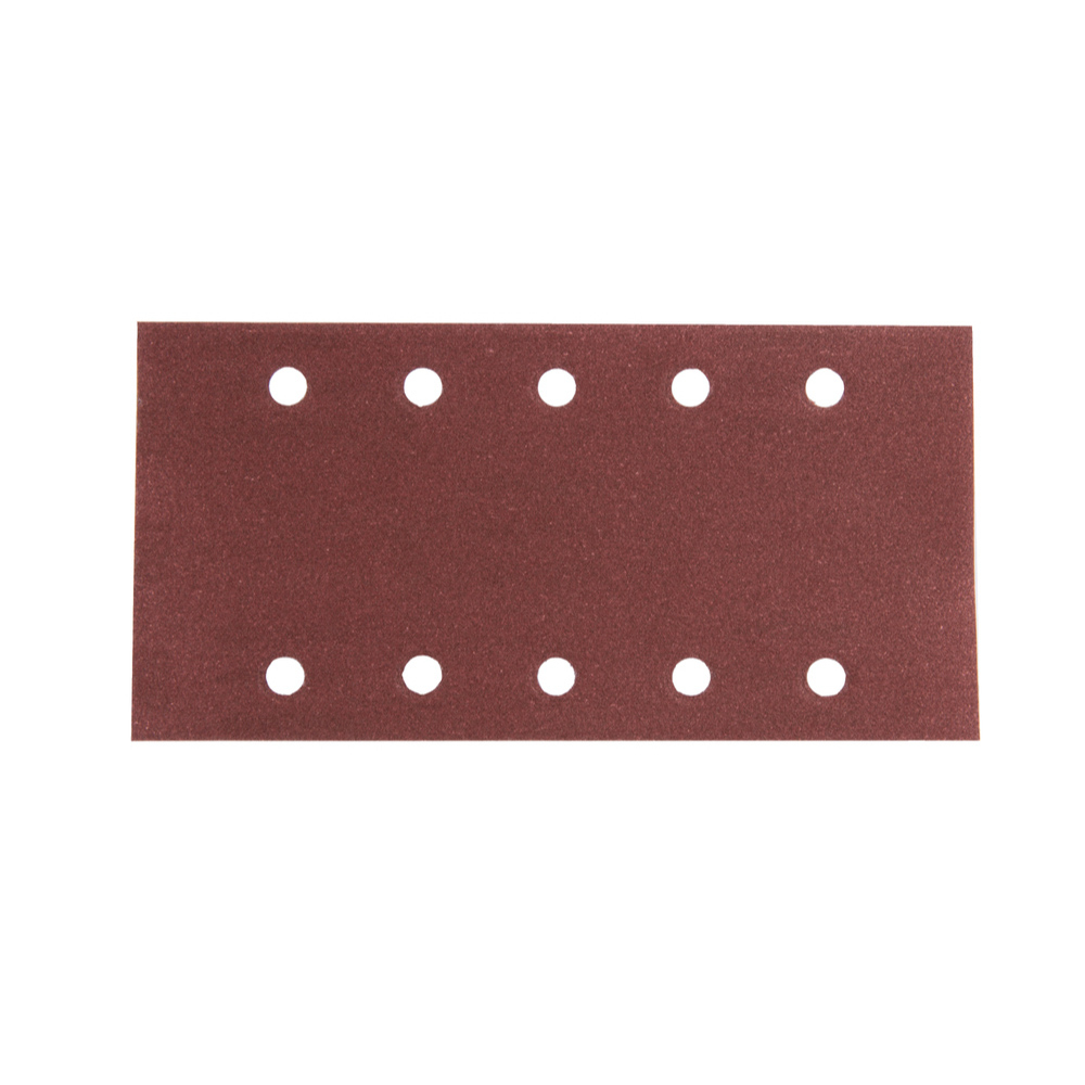 FEUILLE RECT 5+5 BOIS/MÉT 115X229MM G180 X10 - MAKITA - P-33233