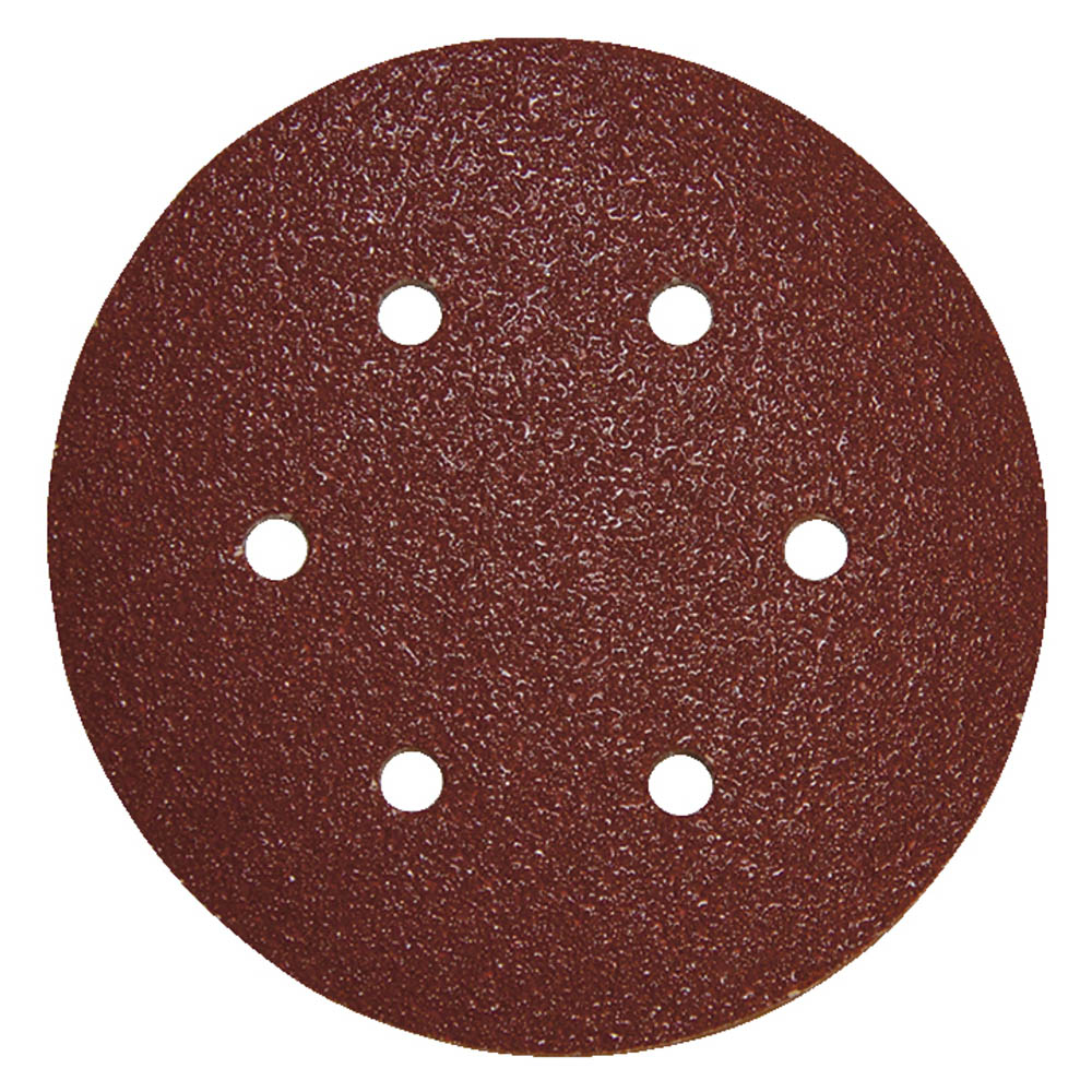 Disques abrasifs grain 120 Diam. 150 mm auto-agrippant 6 trous bois/métal lot de 10 - MAKITA - P-37518