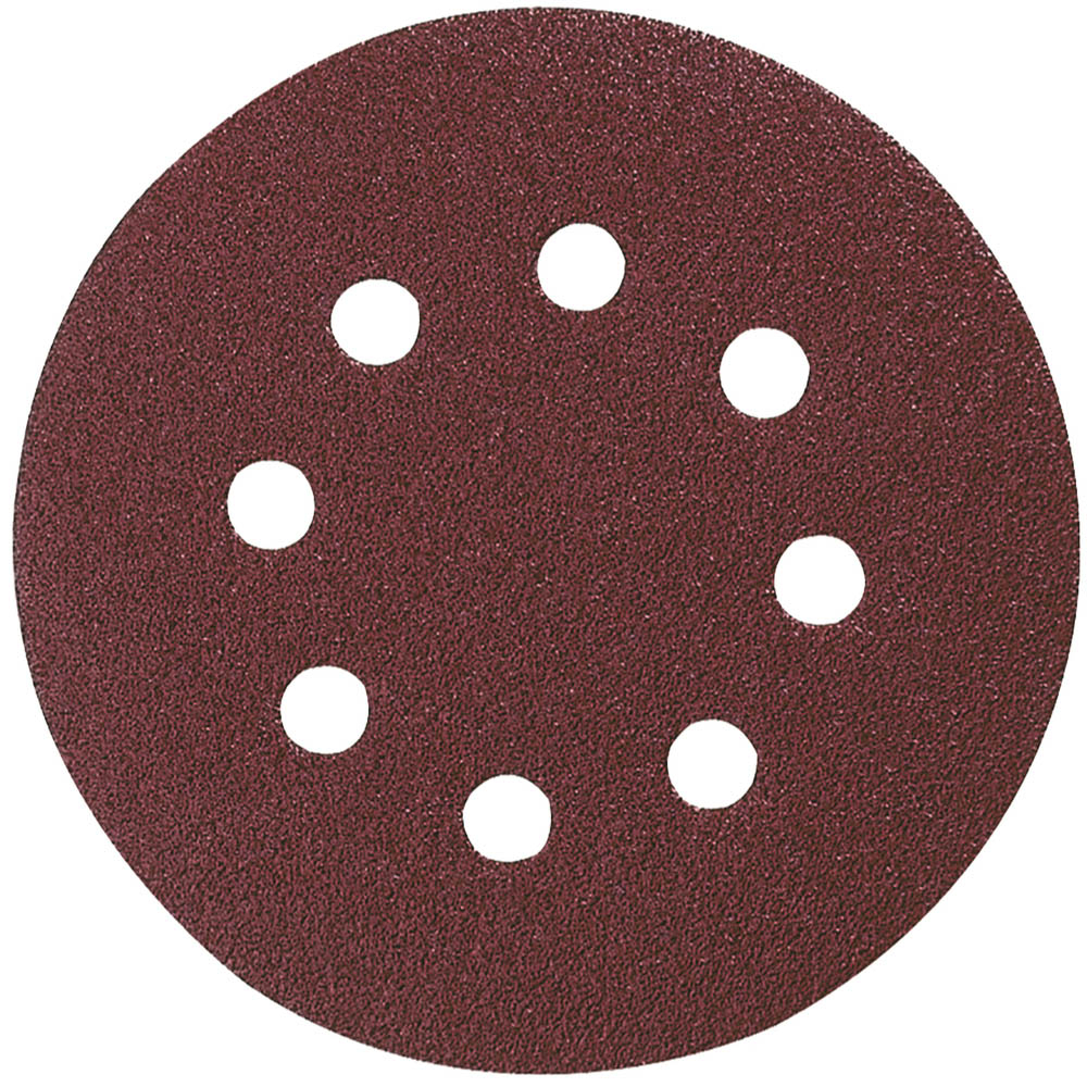 10 Disques abrasifs Diam. 125 mm auto-agrippant 8 trous bois/métal - MAKITA - P-43583
