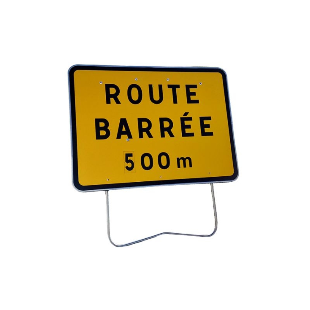 PANNEAU KC1 ROUTE BARREE 800X600MM DISQ T1 - NADIA SIGNALISATION - 1000184